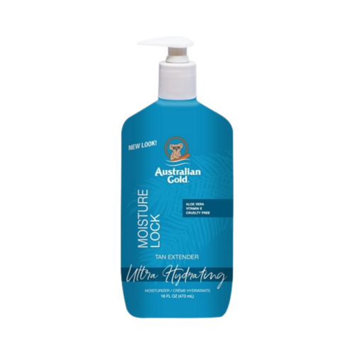 Australian Gold Moisture Lock After Sun Tan Extender on white background