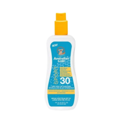 Sport Pump Spray Gel SPF 30 Sunscreen on white background