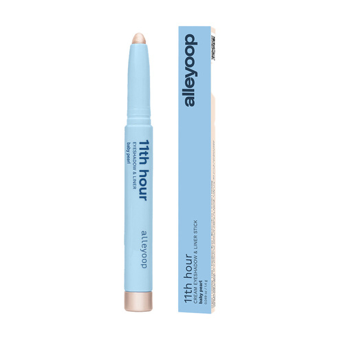 Alleyoop 11th Hour Cream Eyeshadow and Liner Stick - Baby Pearl on white background