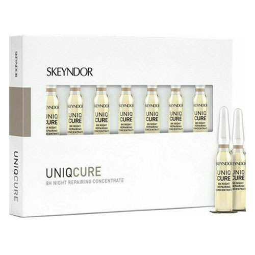 Skeyndor Uniqcure - 8H Night Repairing Concentrate, 7 x 2ml/0.1 fl oz Skeyndor Uniqcure - 8H Night Repairing Concentrate on white background