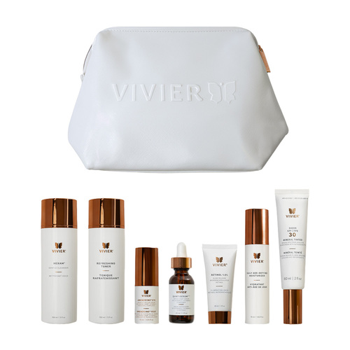 VivierSkin Advanced Anti-Aging Program, 1 set VivierSkin Advanced Anti-Aging Program on white background