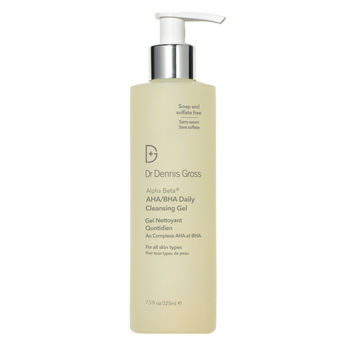 Dr Dennis Gross Alpha Beta AHA/BHA Daily Cleansing Gel, 225ml/7.5 fl oz Dr Dennis Gross Alpha Beta AHA/BHA Daily Cleansing Gel on white background