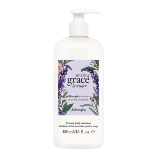 Philosophy Amazing Grace Lavender Body Emulsion, 480ml/16.23 fl oz Philosophy Amazing Grace Lavender Body Emulsion on white background