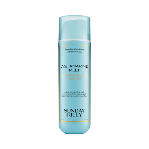 Sunday Riley Aquamarine Melt Hydrating Gel Balm Cleanser, 140ml/4 fl oz Sunday Riley Aquamarine Melt Hydrating Gel Balm Cleanser on white background