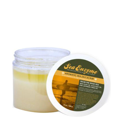 Sea Enzyme Aromatic Sea Salt Scrub, 540g/19 oz Sea Enzyme Aromatic Sea Salt Scrub on white background