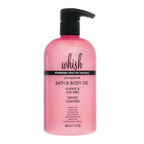 Whish Bath and Body Gel - Pomegranate, 390ml/13 fl oz Whish Bath and Body Gel - Pomegranate on white background