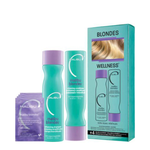 Malibu C Blondes Enhancing Collection, 1 set Malibu C Blondes Enhancing Collection on white background