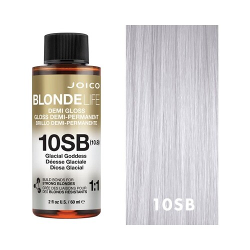 Joico Blonde Life Demi Gloss Moonstone - 10BV, 60ml/2.03 fl oz Joico Blonde Life Demi Gloss Moonstone - 10BV on white background