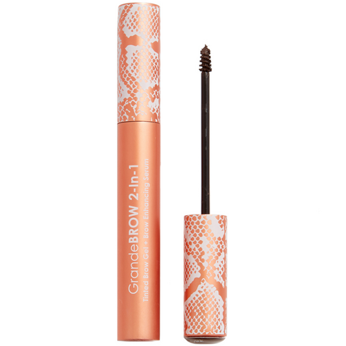 Grande Cosmetics Brow 2-In-1 Tinted Brow Gel + Brow Enhancing Serum - Auburn, 4ml/0.12 fl oz Grande Cosmetics Brow 2-In-1 Tinted Brow Gel + Brow Enhancing Serum - Auburn on white background