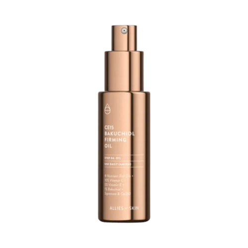Allies of Skin CE15 Bakuchiol Firming Oil, 30ml/1.01 fl oz Allies of Skin CE15 Bakuchiol Firming Oil on white background
