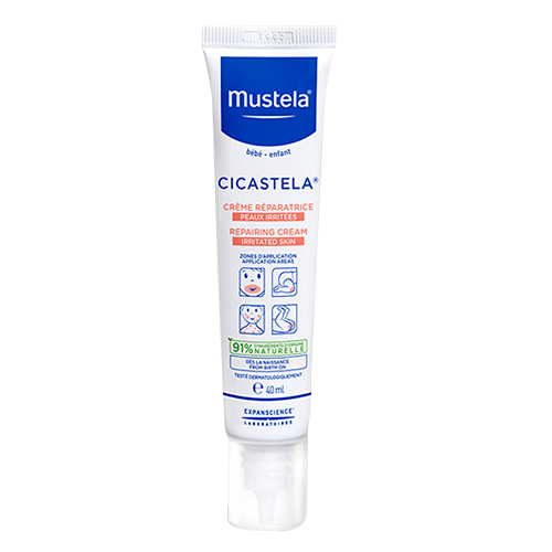 Mustela Cicastela Moisture Recovery Cream, 40ml/1.35 fl oz Mustela Cicastela Moisture Recovery Cream on white background