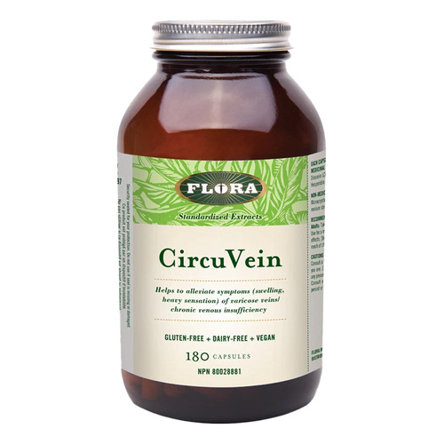 Flora CircuVein, 60 capsules Flora CircuVein on white background