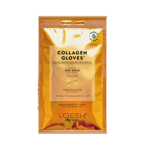 Voesh Collagen Imperial Gold Gloves (1 pair), 1 set Voesh Collagen Imperial Gold Gloves (1 pair) on white background