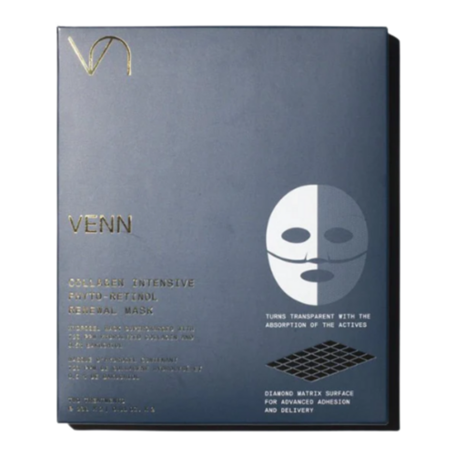 Venn Collagen Intensive Phyto-Retinol Renewal Mask, 2 pieces Venn Collagen Intensive Phyto-Retinol Renewal Mask on white background