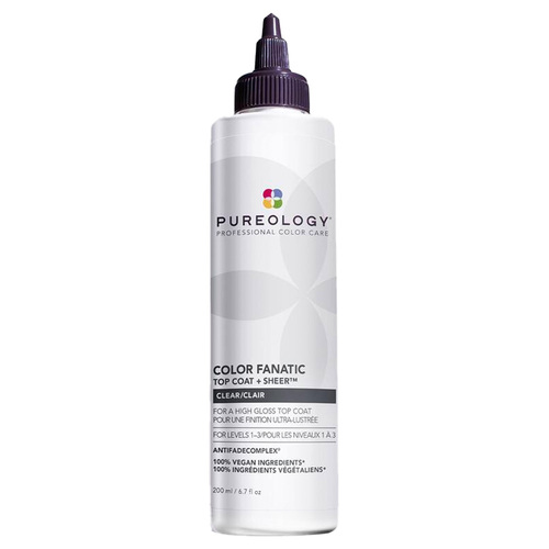 Pureology Color Fanatic Top Coat + Tone Purple, 200ml/6.7 fl oz Pureology Color Fanatic Top Coat + Tone Blue on white background