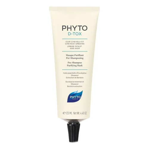 Phyto D-tox Pre-Shampoo Purifying Mask, 125ml/4.2 fl oz Phyto D-tox Pre-Shampoo Purifying Mask on white background