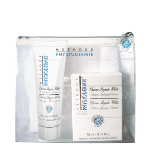 Physiodermie Day Cream + Action Serum, 1 set Physiodermie Day Cream + Action Serum on white background