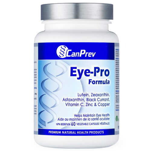 CanPrev Eye-Pro Formula, 60 capsules CanPrev Eye-Pro Formula on white background