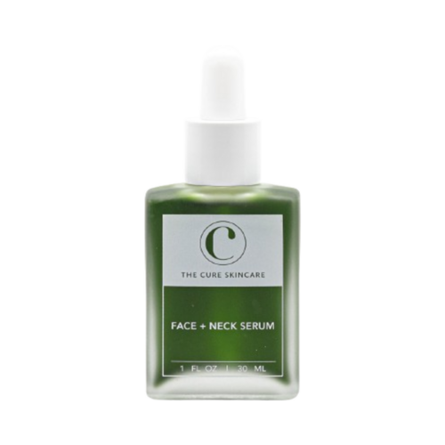 The Cure Skincare Face + Neck Serum, 30ml/1.01 fl oz The Cure Skincare Face + Neck Serum on white background