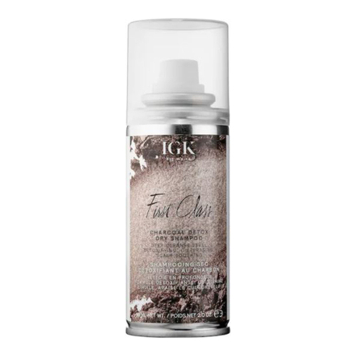 IGK Hair First Class Charcoal Detox Dry Shampoo, 90ml/2 fl oz IGK Hair First Class Charcoal Detox Dry Shampoo on white background