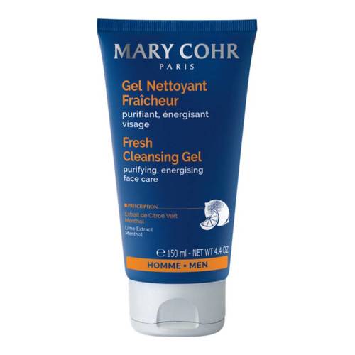 Mary Cohr Men Care Fresh Cleansing Gel, 150ml/5.1 fl oz Mary Cohr Men Care Fresh Cleansing Gel on white background