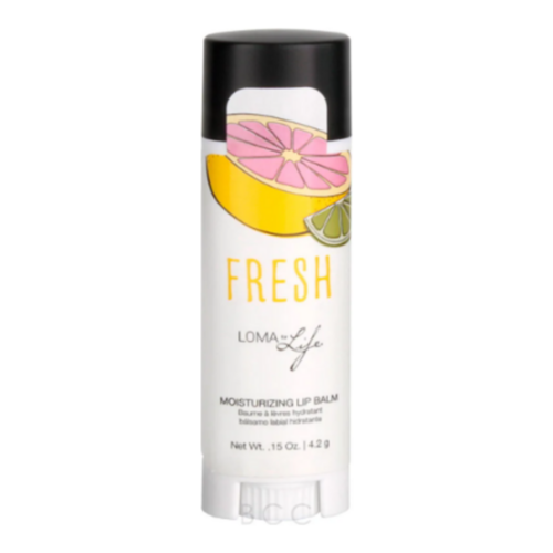 Loma Organics Fresh Moisturizing Lip Balm, 4.2g/0.15 oz Loma Organics Fresh Moisturizing Lip Balm on white background