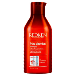 Frizz Dismiss Shampoo on white background
