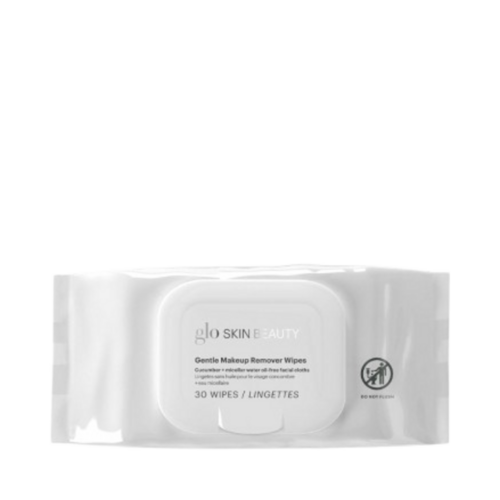 Glo Skin Beauty Gentle Makeup Remover Wipes, 30 wipes Glo Skin Beauty Gentle Makeup Remover Wipes on white background