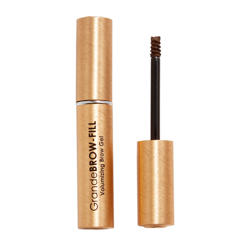 Grande Cosmetics Brow 2-In-1 Tinted Brow Gel + Brow Enhancing Serum - Taupe, 4ml/0.12 fl oz Grande Cosmetics GrandeBROW-FILL - Dark on white background