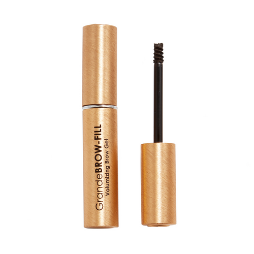 Grande Cosmetics Brow 2-In-1 Tinted Brow Gel + Brow Enhancing Serum - Taupe, 4ml/0.12 fl oz Grande Cosmetics GrandeBROW-FILL - Dark on white background