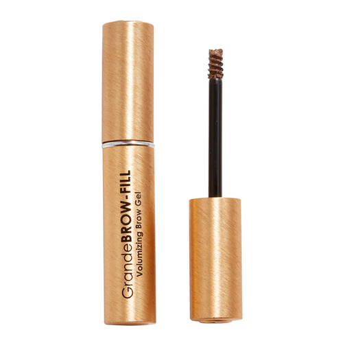 Grande Cosmetics Brow 2-In-1 Tinted Brow Gel + Brow Enhancing Serum - Taupe, 4ml/0.12 fl oz Grande Cosmetics GrandeBROW-FILL - Dark on white background