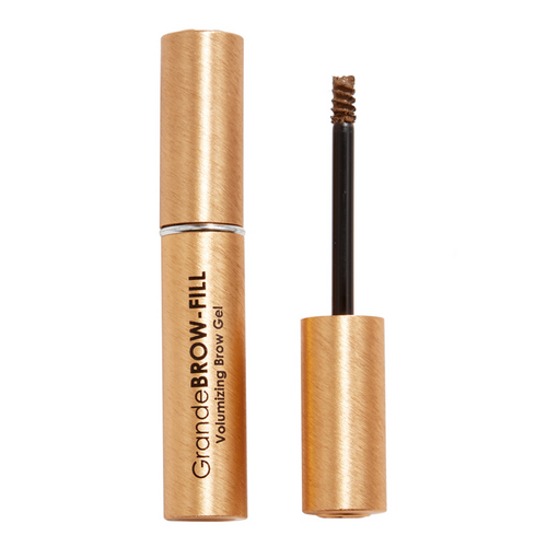 Grande Cosmetics Brow 2-In-1 Tinted Brow Gel + Brow Enhancing Serum - Taupe, 4ml/0.12 fl oz Grande Cosmetics GrandeBROW-FILL - Dark on white background
