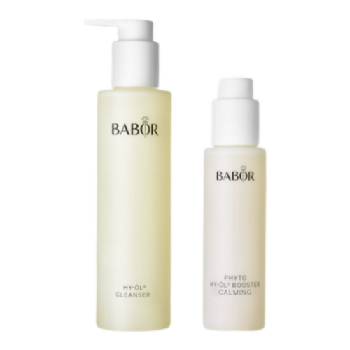Babor HY-OL Cleanser and Phyto HY-OL Booster Calming Set, 1 set Babor HY-OL Cleanser and Phyto HY-OL Booster Calming Set on white background