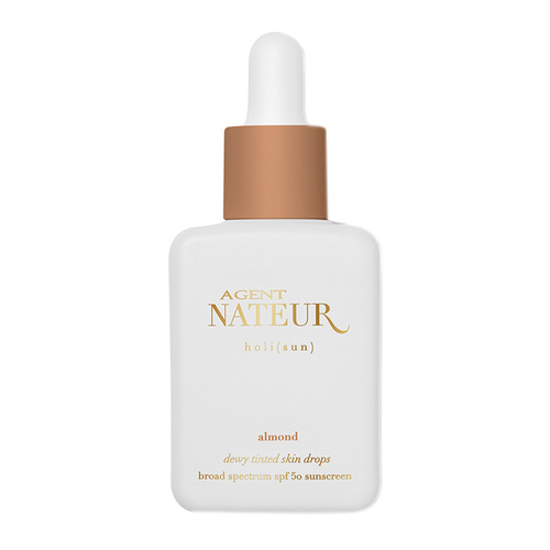 Agent Nateur Holi (Sun) Dewy Tinted Serum SPF 50 - Ivory, 30ml/1 fl oz Agent Nateur Holi (Sun) Dewy Tinted Serum SPF 50 - Almond on white background