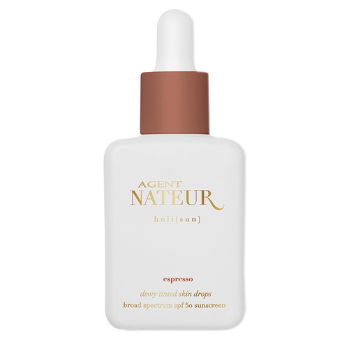 Agent Nateur Holi (Sun) Dewy Tinted Serum SPF 50 - Ivory, 30ml/1 fl oz Agent Nateur Holi (Sun) Dewy Tinted Serum SPF 50 - Almond on white background