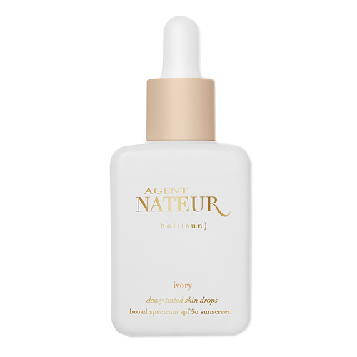 Agent Nateur Holi (Sun) Dewy Tinted Serum SPF 50 - Ivory, 30ml/1 fl oz Agent Nateur Holi (Sun) Dewy Tinted Serum SPF 50 - Almond on white background