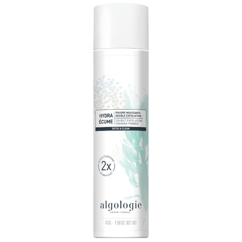 Algologie Hydra Ecume - Double Exfoliation Foaming Powder on white background