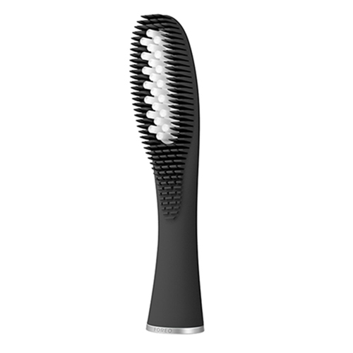 Foreo ISSA Hybrid Wave Brush Head - Pearl Pink, 1 piece Foreo ISSA Hybrid Wave Brush Head - Black on white background