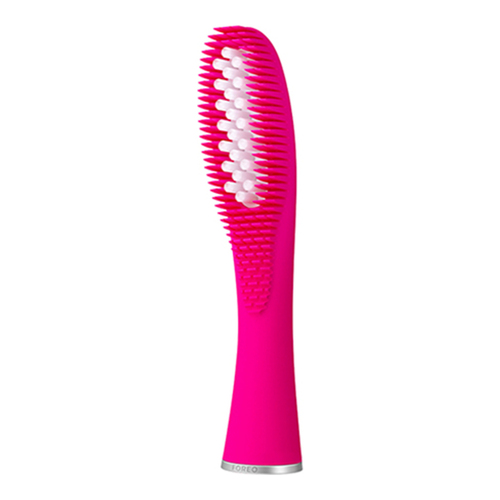 Foreo ISSA Hybrid Wave Brush Head - Pearl Pink, 1 piece Foreo ISSA Hybrid Wave Brush Head - Black on white background