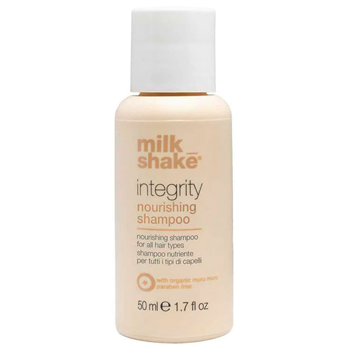 milk_shake Integrity Nourishing Shampoo, 50ml/1.69 fl oz milk_shake Integrity Nourishing Shampoo on white background