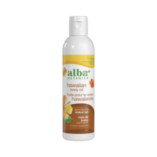 Alba Botanica Kukui Nut Body Oil, 250ml/8.45 fl oz Alba Botanica Kukui Nut Body Oil on white background