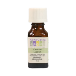 Lemon Oil on white background