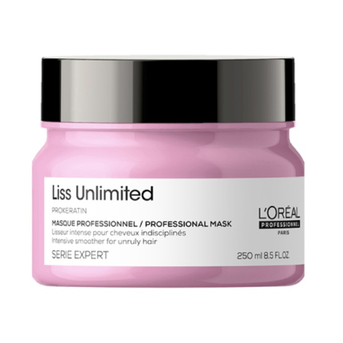 L'oreal Professional Paris Liss Unlimited Mask, 250ml/8.5 fl oz Loreal Professional Paris Liss Unlimited Mask on white background