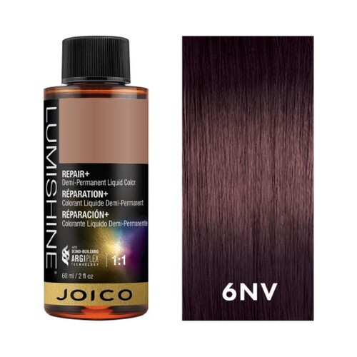 Joico LumiShine Demi Liquid Blue Violet Lightest Blonde - 10BV, 60ml/2.03 fl oz Joico LumiShine Demi Liquid Blue Violet Lightest Blonde - 10BV on white background