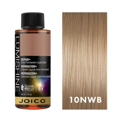 Joico LumiShine Demi Liquid Blue Violet Lightest Blonde - 10BV, 60ml/2.03 fl oz Joico LumiShine Demi Liquid Blue Violet Lightest Blonde - 10BV on white background