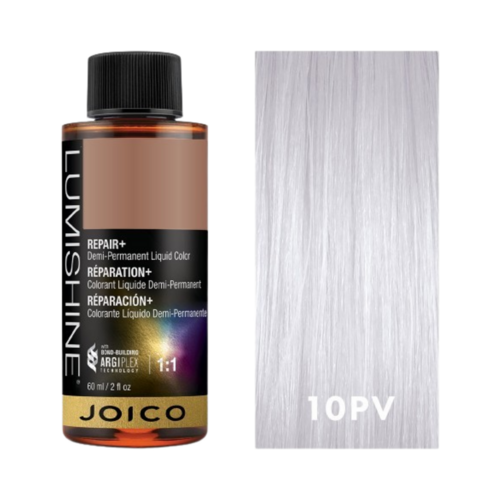Joico LumiShine Demi Liquid Blue Violet Lightest Blonde - 10BV, 60ml/2.03 fl oz Joico LumiShine Demi Liquid Blue Violet Lightest Blonde - 10BV on white background