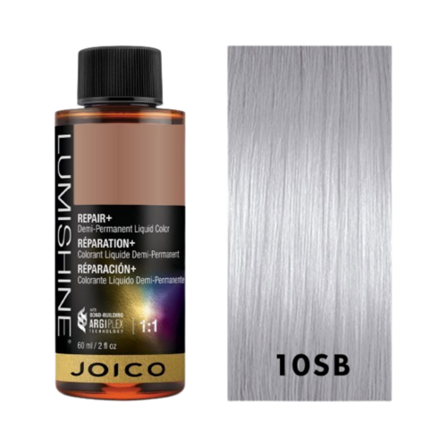 Joico LumiShine Demi Liquid Blue Violet Lightest Blonde - 10BV, 60ml/2.03 fl oz Joico LumiShine Demi Liquid Blue Violet Lightest Blonde - 10BV on white background