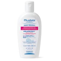 Mustela  on white background