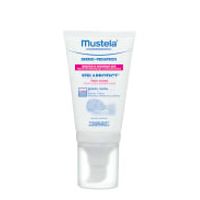 Mustela  on white background
