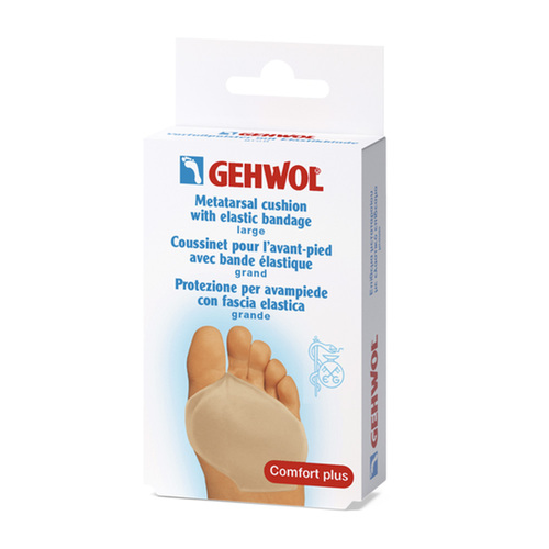 Gehwol Metatarsal Cushion with Elastic Bandage - Large, 1 piece Gehwol Metatarsal Cushion with Elastic Bandage - Large on white background